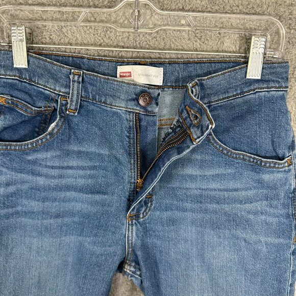 Wrangler Straight Leg Jean Size 16 Straight Fit Womens Blue 5-pocket - Picture 6 of 13